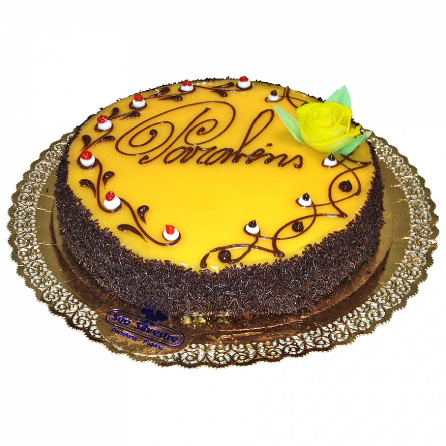 Bolo de Aniversário de Chocolate - emb. 800 gr - Da Nossa Pastelaria